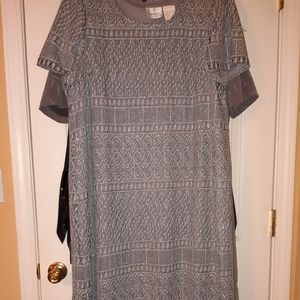 Betsy Lauren metallic dress